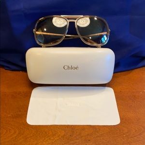 Women’s Chloe aviator sunglasses.